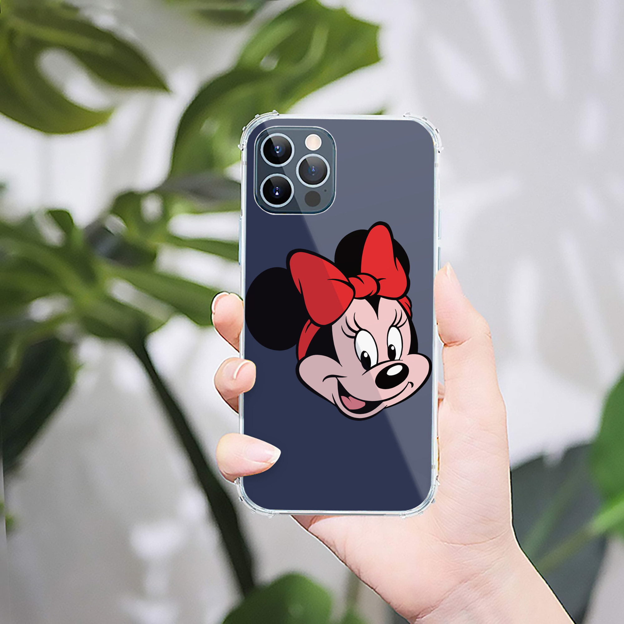 （画像用） ミッキーマウス Mickey Mouse 【iPhone 12シリーズ対応】透明スマホケース（クリアソフトケース）